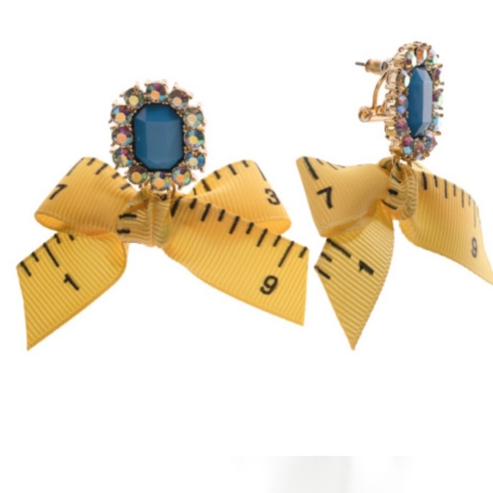 New BETSEY JOHNSON SCHOOL SUPPLY EARRINGS MULTI COLOR